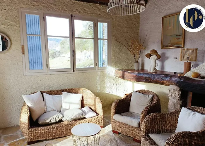 Cabanon Authentique, Moustiers, Ruisseau Et Jardin *